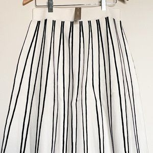 J. Crew NWT Striped Sweater Flare Midi Skirt